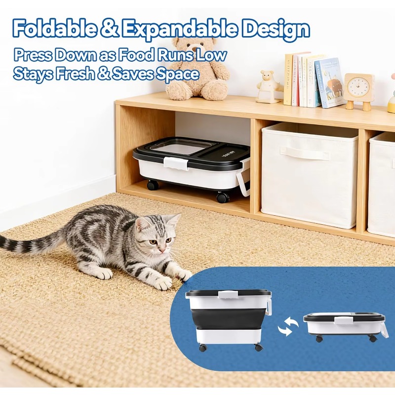 犬用フード保存容器 20～25ポンド、気密ペットフードビン、 - Food Storage Dog のレビューと価格