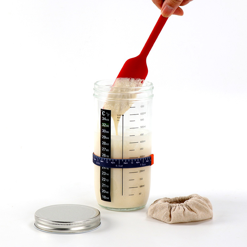 食品保存瓶キット サワー種酵母容器 サワー種発酵瓶 キッチン - Food Storage Glass Set のレビューと価格