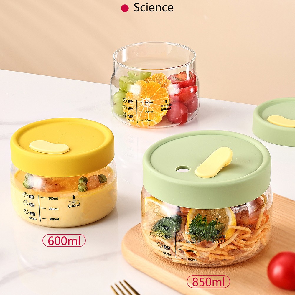 ガラス食品保存容器気密漏れ防止フードボウル弁当弁当箱電子レン - Food Storage Safe のレビューと価格