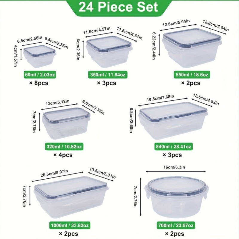 48個入り BPAフリー食品保存容器セット – キッチン、パ - Food Storage In Pantry のレビューと価格