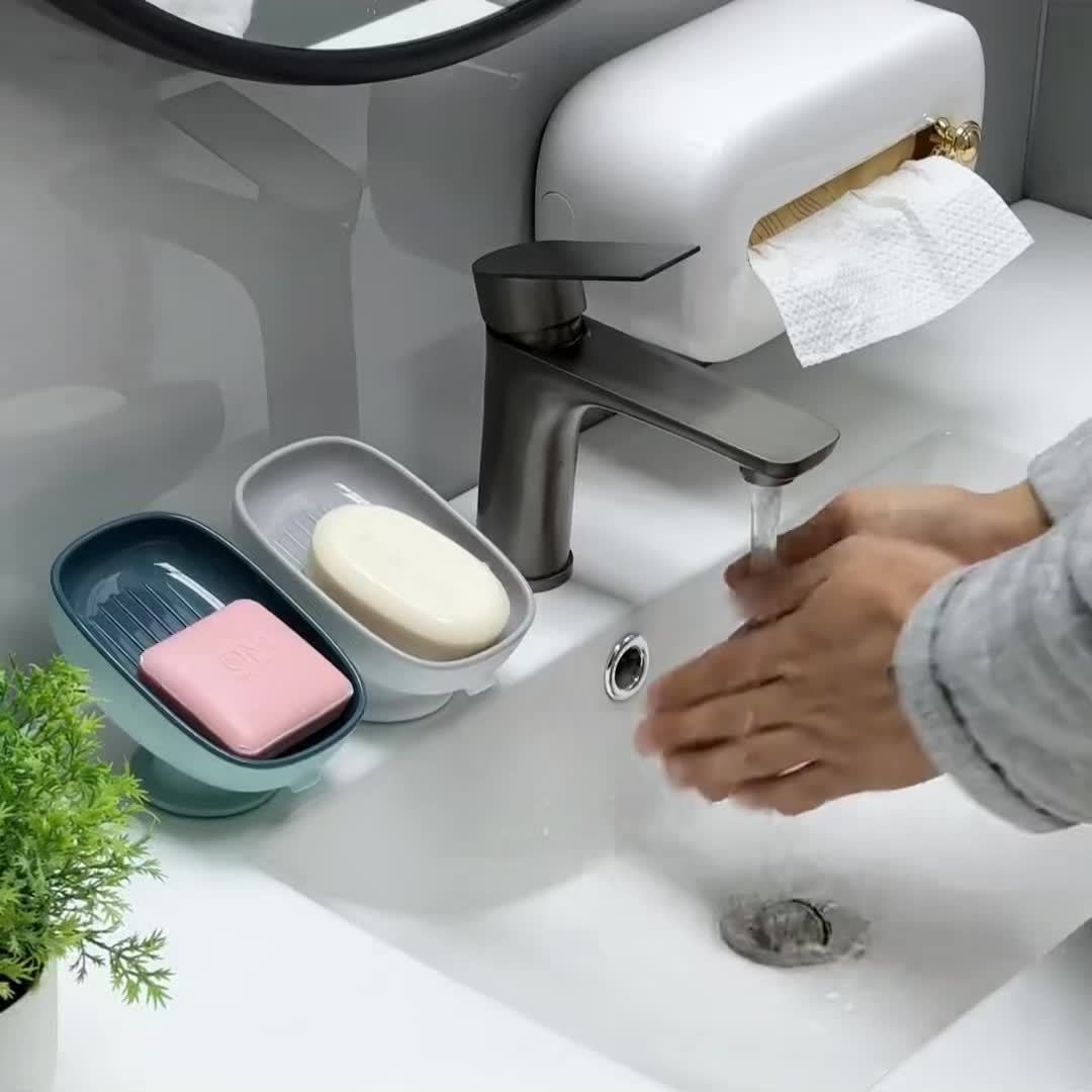 浴室用石鹸ホルダー 水切り石鹸皿 葉型石鹸箱 シャワー用排水 - Portion Control Container のレビューと価格