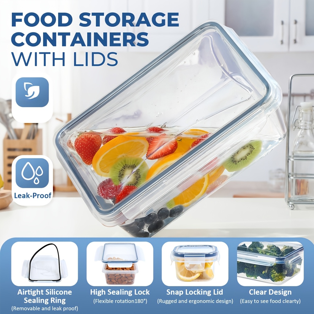 1個入り密閉食品保存容器（蓋付き）、漏れ防止弁当箱、電子レン - Food Storage Safe のレビューと価格