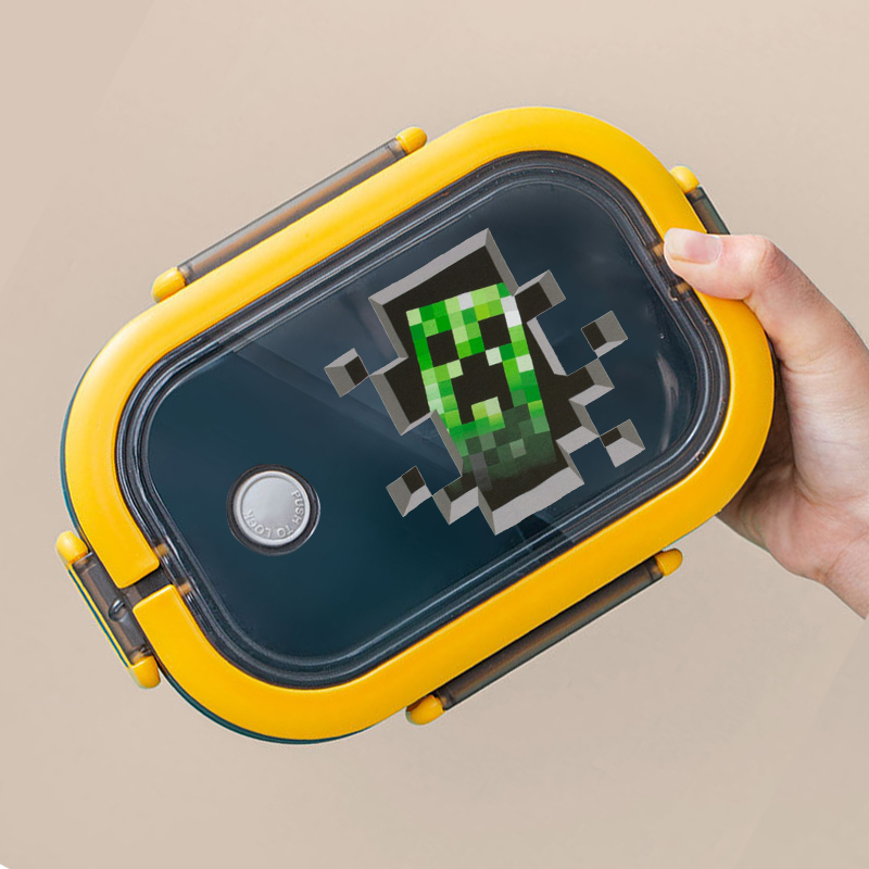 Minecraftes ピクセル弁当箱漫画プリントランチボッ - Food Storage Minecraft のレビューと価格