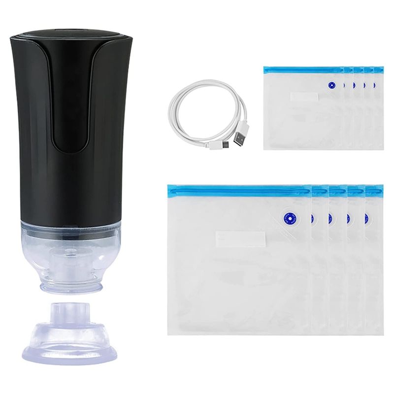 A04V 電動ハンドヘルド真空シーラー＆再利用可能な真空食品 - Food Storage Vacuum Pump のレビューと価格