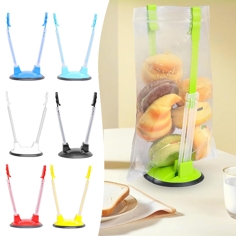 調整可能な非スリップフードストレージバッグホルダーフレッシュ - Food Storage Reusable Bags のレビューと価格