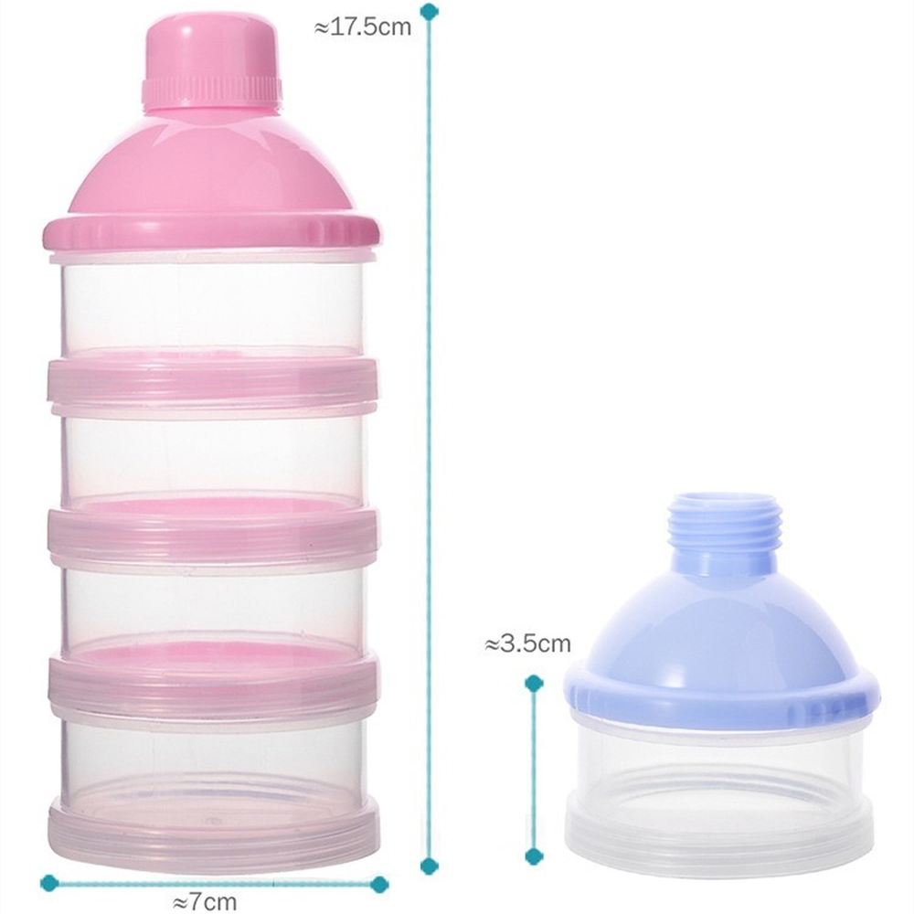 ポータブル粉ミルクディスペンサー食品容器収納給餌ボックス赤ち - Portion Control Container のレビューと価格