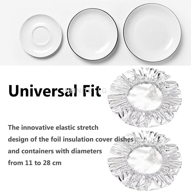 20 個食品グレードのアルミ箔フィルム断熱カバーテーブル食品 - Food Storage Safe のレビューと価格