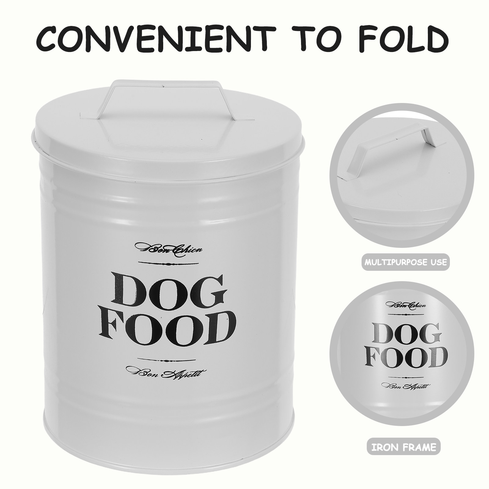 54オンスの頑丈な鉄製ドッグフード保存容器、気密性のあるペッ - Food Storage Dog のレビューと価格
